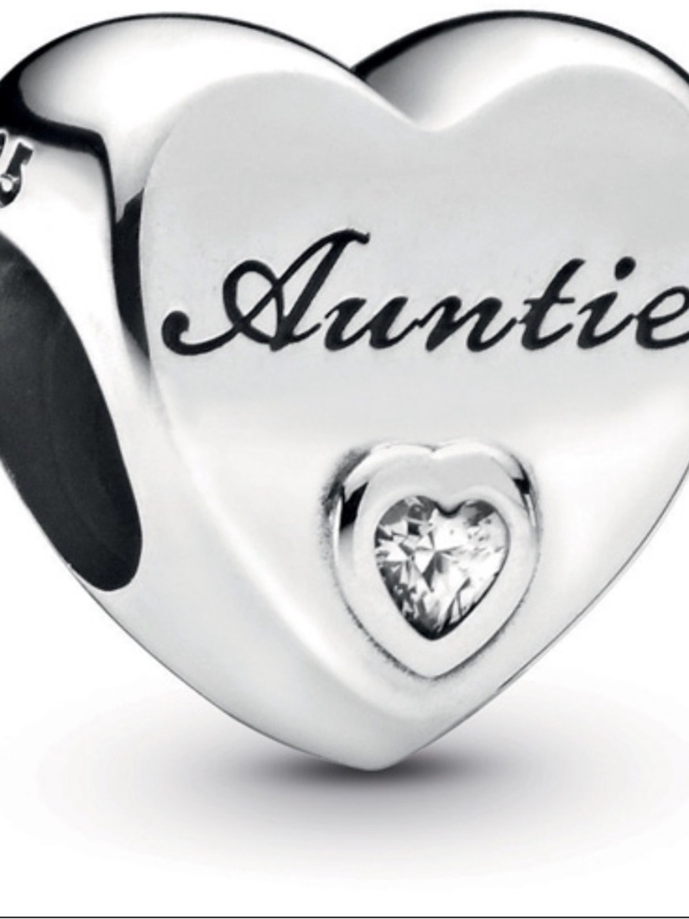 Pandora 'Auntie' Heart Charm